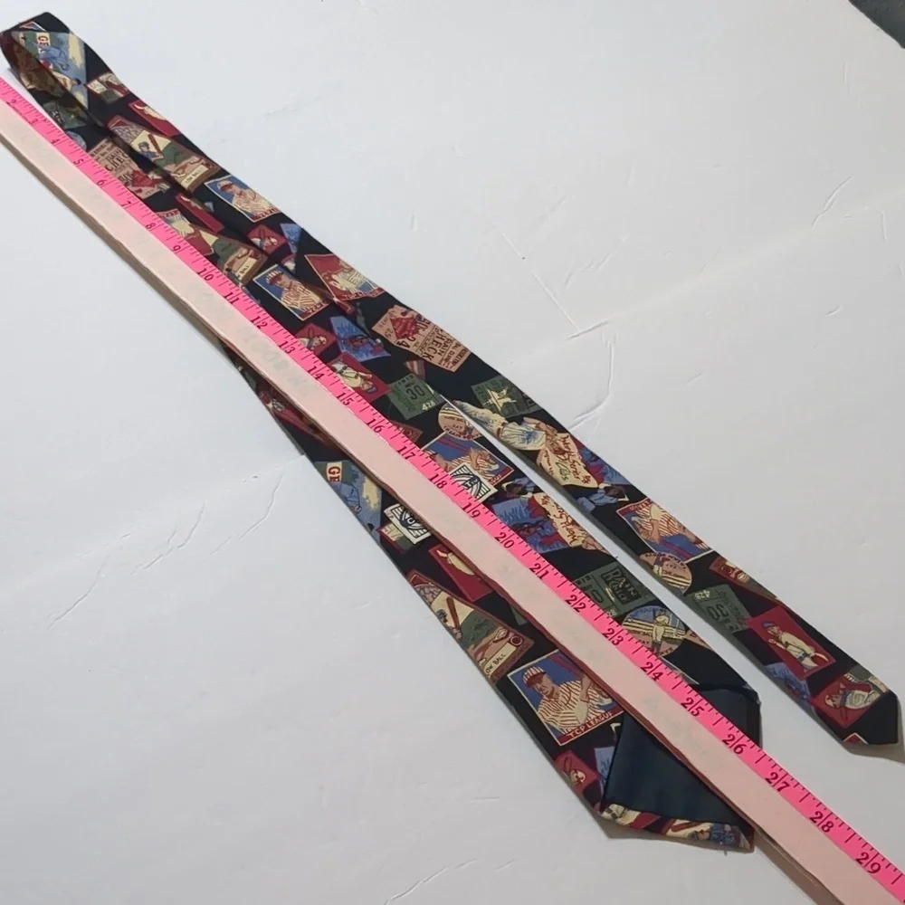 Tie Baseball Vintage County Seat jeans wear  baseball theme neck tie 100% cotton